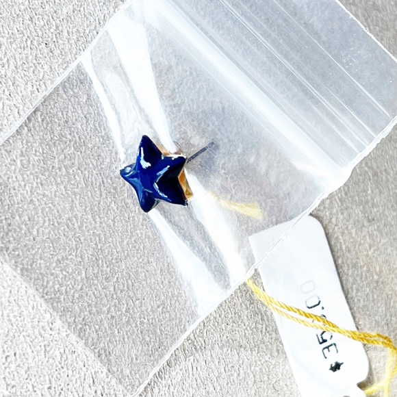 NWT Alison Lou Dark Blue Star Stud - Picture 8 of 11